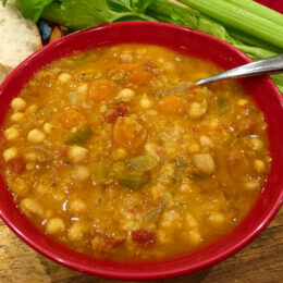 Spicy Indian Vegetable & Lentil Soup