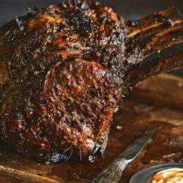 Shemin's Rib of Beef with Cauliflower Mash
