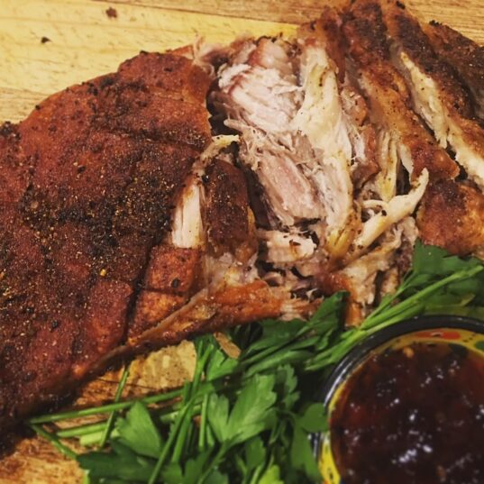 tandoori crispy belly pork