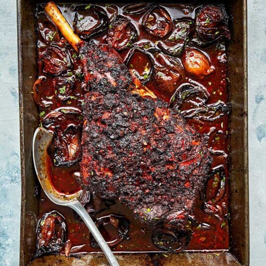 Shemin's Slow Cooked Harissa Leg of Lamb