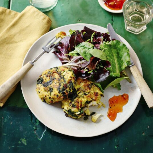 Shemin's Saag Aloo Fishcakes